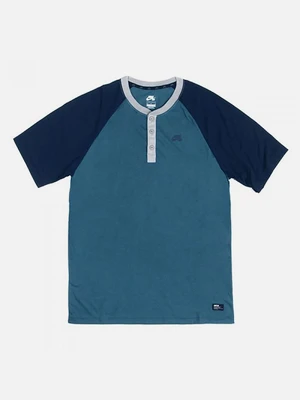 SB DAVIS DFT SS HENLEY-BLU/NVY